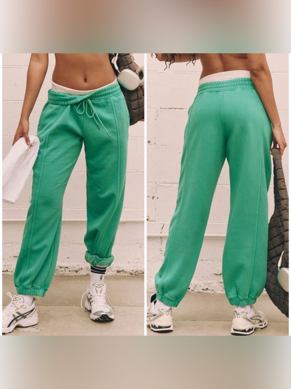 NWT Free People FP Movement Sprint To The Finish Pants - seafoam teal - XS